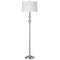 Dainolite 1 Light Floor Lamp Cut Crystal Ball with White Shade C33F-PC