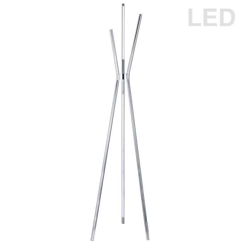 Dainolite 30W Floor Lamp, Polished Chrome CER-3LEDF-PC