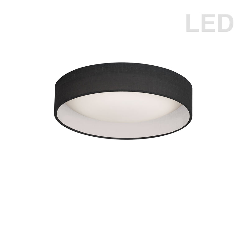 Dainolite 11" Flush Mount, Black Shade CFLD-1114-797