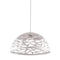 Dainolite 1 Light Pendant, Matte White Finish COR-161P-WH