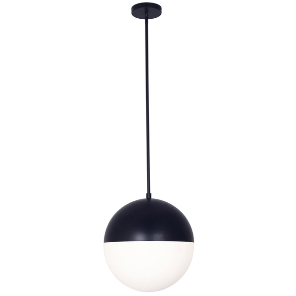 Dainolite 3 Light Halogen Pendant, Matte Black DAY-143P-MB