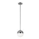 Dainolite 1 Light Halogen Pendant, Polished Chrome DAY-71P-PC