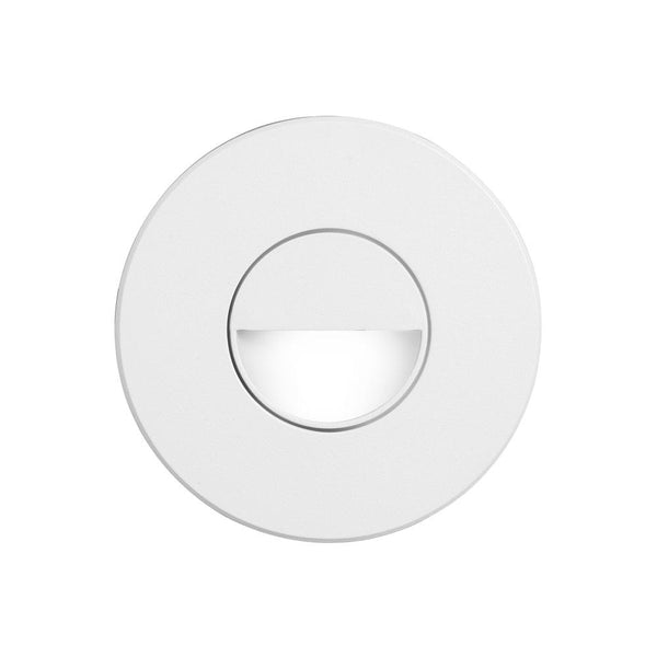 Dainolite White Round In/Outdoor 3W LED Wall Light DLEDW-300-WH