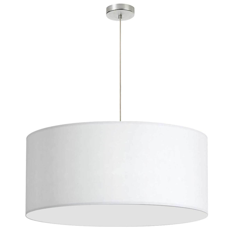 Dainolite 1 Light, 28" Diameter Pendant, White Chintz Laminated DRM-L-790