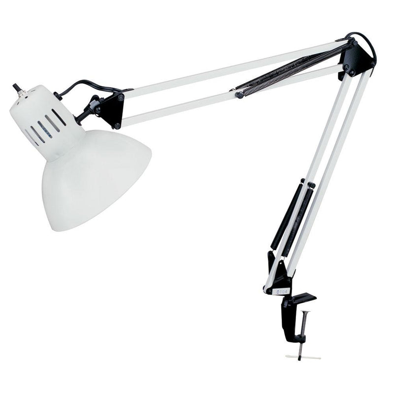 Dainolite Clamp-On Task Lamp, Gloss White DXL334-X-WH