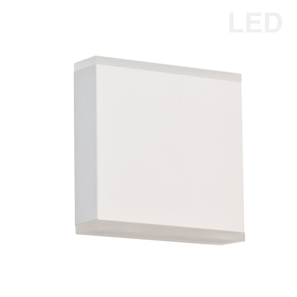 Dainolite 15W Wall Sconce, Matte White with Acrylic Diffuser EMY-550-5W-MW