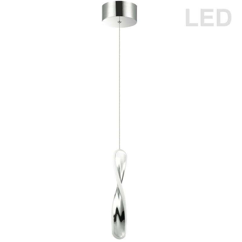 Dainolite 13W Pendant Polished Chrome FIN-1213LEDP-PC