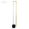 Dainolite 34W Floor Lamp Aged Brass with Matte Black Concrete Base FLN-LEDF55-AGB-MB