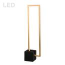 Dainolite 21.6W Table Lamp Aged Brass with Matte Black Concrete Base FLN-LEDT25-AGB-MB