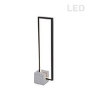 Dainolite 21.6W LED Table Lamp Black with Concrete Base FLN-LEDT25-MB