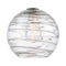 Deco Swirl Glass shown in the  finish with a Clear shade