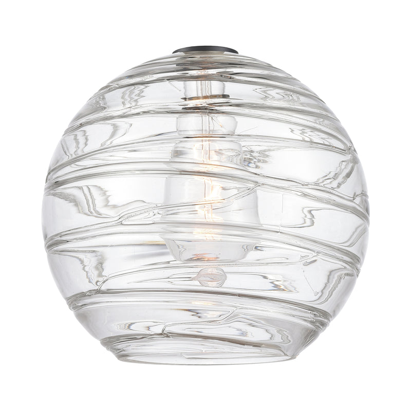 Deco Swirl Glass shown in the  finish with a Clear shade