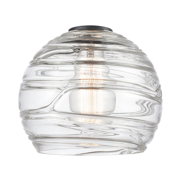 Deco Swirl Glass shown in the  finish with a Clear shade