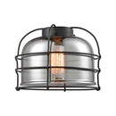 Bell Cage Glass shown in the  finish with a Plated Smoke shade