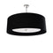 Dainolite 4 Light Helena Pendant Polished Chrome, Black with White Diffuser HEL-224P-PC-BW