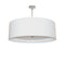 Dainolite 4 Light Helena Pendant Polished Chrome, White with White Diffuser HEL-224P-PC-WH