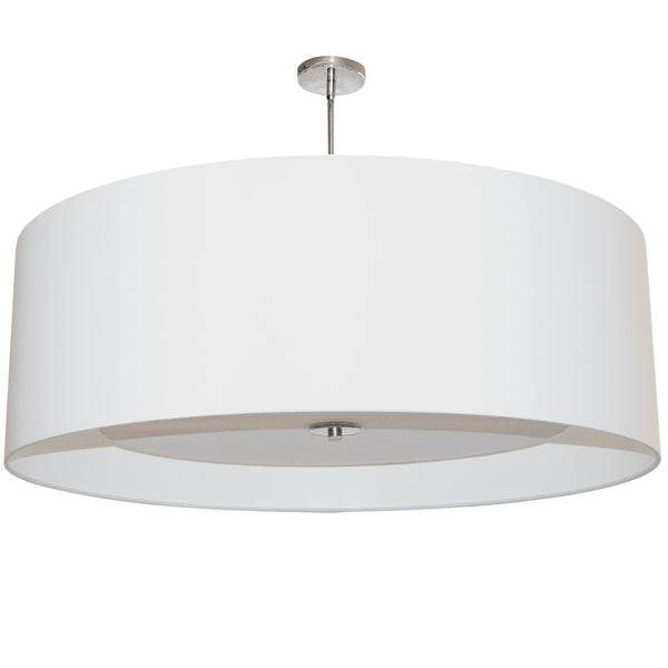 Dainolite 4 Light Helena Pendant Polished Chrome, White with White Diffuser HEL-304P-PC-WH