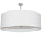 Dainolite 4 Light Helena Pendant Polished Chrome, White with White Diffuser HEL-304P-PC-WH