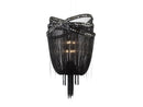 Avenue Lighting Wilshire Blvd. Collection Black Steel Chain Foyear Hanging Fixture Hanging Chandelier Black Chrome/Smoke Crystal HF1609-BLK