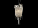 Avenue Lighting Wilshire Blvd. Collection Nickel Finish Steel Chain Foyear Hanging Fixture Hanging Chandelier Polish Nickel/Crystal HF1609-NCK