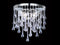 Avenue Lighting Hollywood Blvd. Collection Polish Nickel / Clear Glass Tear Drops Round Wall Sconce Wall Sconce Polish Nickel / Clear Glass Tear Drops HF1800-PN