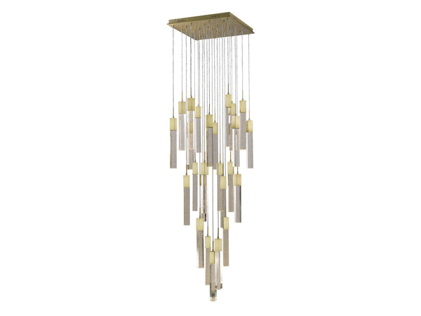 Avenue Lighting Glacier Avenue Collection Flush Mount Pendants Brushed Brass HF1903-41-GL-BB