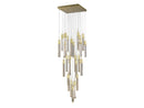 Avenue Lighting Glacier Avenue Collection Flush Mount Pendants Brushed Brass HF1904-25-GL-BB