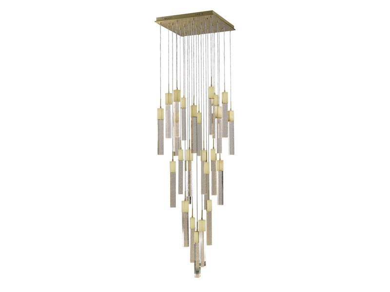 Avenue Lighting Glacier Avenue Collection Flush Mount Pendants Brushed Brass HF1904-25-GL-BB