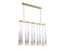 Avenue Lighting Abbey Park Collection Chandelier Brushed Brass HF8133-BB