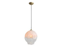 Avenue Lighting Sonoma Ave. Collection Pendant Brushed Brass HF8141-BB-WH