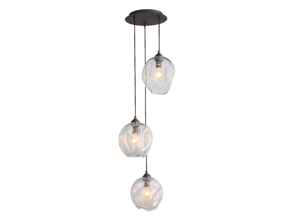 Avenue Lighting Sonoma Ave. Collection 3 Light Pendant Cluster Dark Bronze HF8143-DBZ-CL