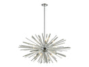 Avenue Lighting Palisades Ave. Collection Hanging Chandelier Chrome With Clear Glass HF8203-CH
