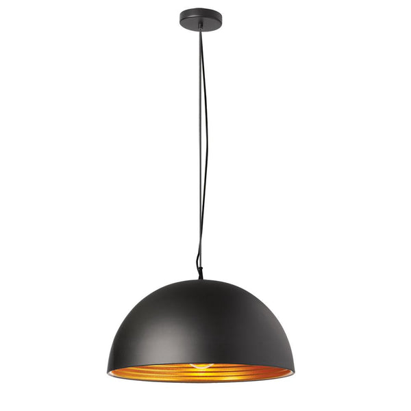 Dainolite 1 Light Pendant, Aluminum HKI-201LP-BK