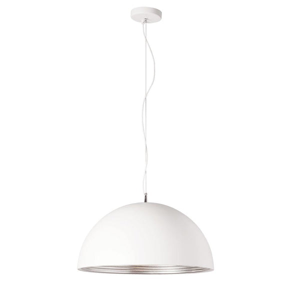 Dainolite 1 Light Pendant, Aluminum HKI-201LP-WH