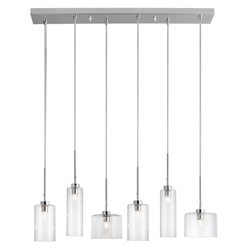 Dainolite 6 Light Horizontal Pendant IC-286P-PC