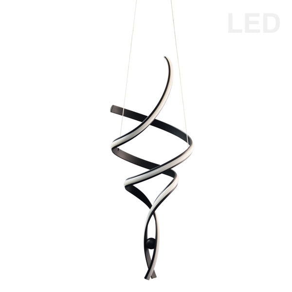 Dainolite 35W Pendant, Matte Black Finish IRN-3935LEDP-MB