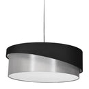 Dainolite 3 Light Jazlynn Pendant, Black/Grey Shade with 790 Diffuser JAZ243-PC-797-835