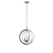 Dainolite 3 Light Chandelier, Polished Chrome with Jeweled Accents KAR-143C-PC