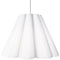 Dainolite 4 Light Kendra Pendant Milano White, Larg Polished Chrome KEN-L-2400