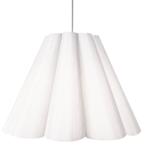 Dainolite 4 Light Kendra Pendant JTone White, Large Polished Chrome KEN-L-790