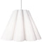 Dainolite 4 Light Kendra Pendant JTone White, Large Polished Chrome KEN-L-790