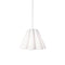 Dainolite 1 Light Kendra Pendant JTone White, Small Polished Chrome KEN-S-790