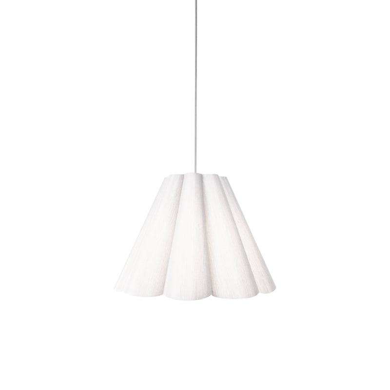 Dainolite 1 Light Kendra Pendant JTone White, Small Polished Chrome KEN-S-790