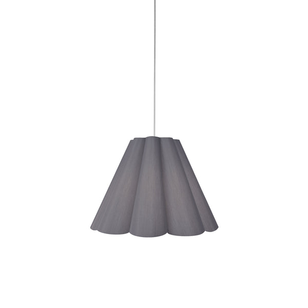 Dainolite 1 Light Kendra Pendant SGlow Gry, Small Polished Chrome KEN-S-835