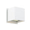 Dals Lighting LED Square Wall Sconce 7W 3000k 2 x 300 LM Wht LEDWALL001D-WH
