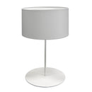 Dainolite 1 Light Drum Table Lamp with JTone White Shade MM141T-WH-790