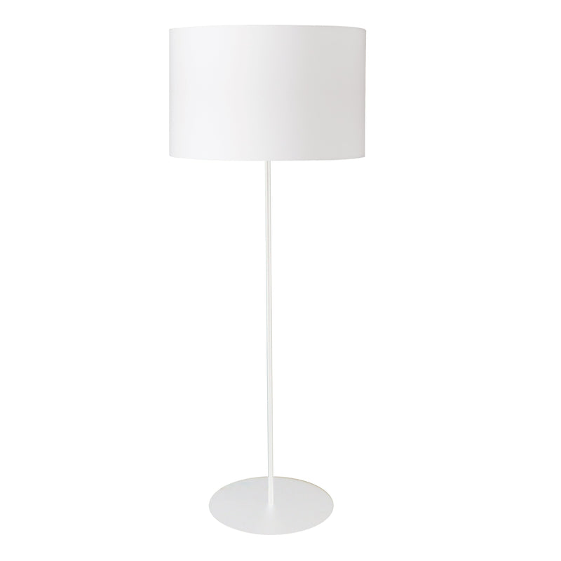 Dainolite 1 Light Drum Floor Lamp with White Shade MM221F-WH-790