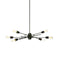 Dainolite 6 Light Horizontal Pendant, Espresso Finish NEB-326HP-ES