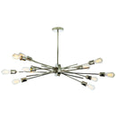 Dainolite 10 Light Horizontal Pendant, Burnished Chrome Finish NEB-3910HP-BC