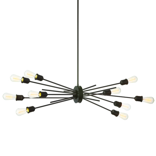 Dainolite 10 Light Horizontal Pendant, Espresso Finish NEB-3910HP-ES